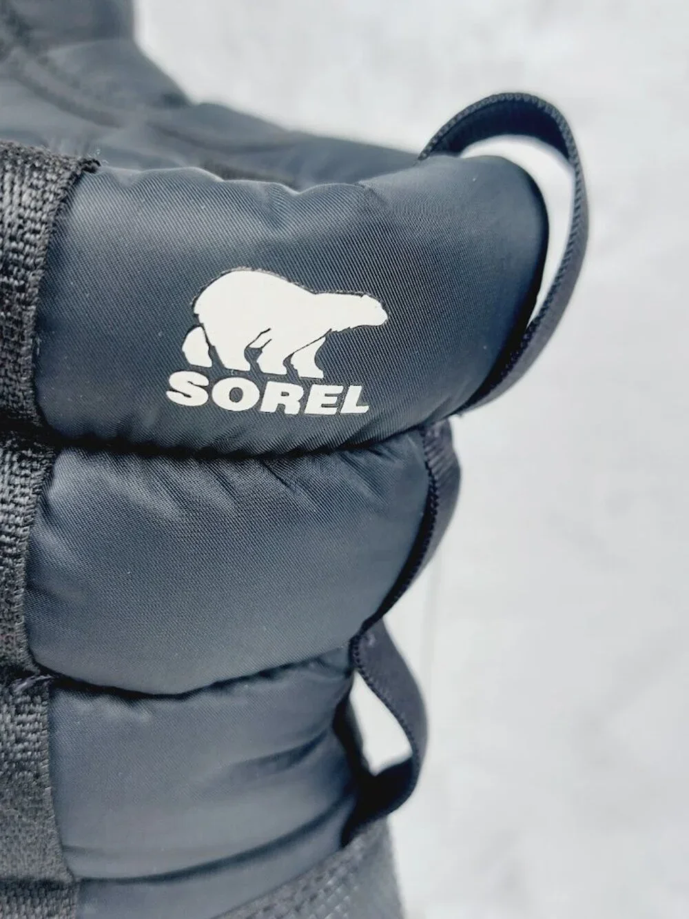 Sorel Girl's Black White Whitney II Puffy Mid-Calf Waterproof Snow Boots Size 13